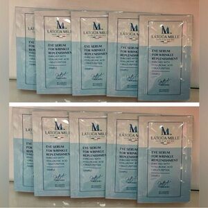 Latoua Mille Revive Glow Collagen Eye Firming Serum~ 10 Travel Packs $550 Retail